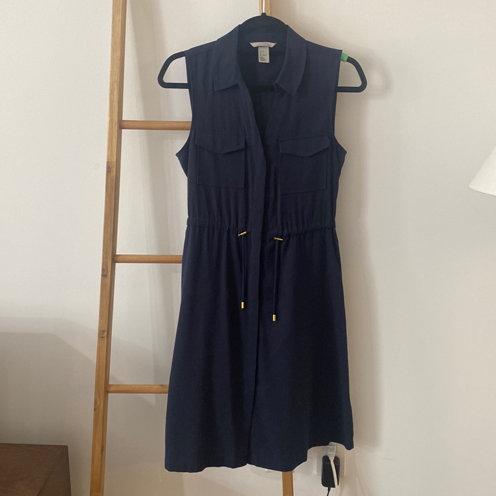 Navy Sleeveless Dress